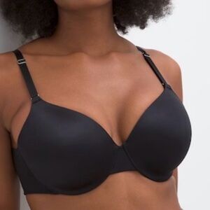 Soma Black Vanishing Back Full Coverage Bra 38D